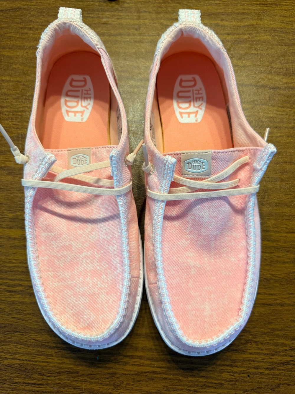 Hey Dude Women’s Pink Casual Slip-On Shoes size 10